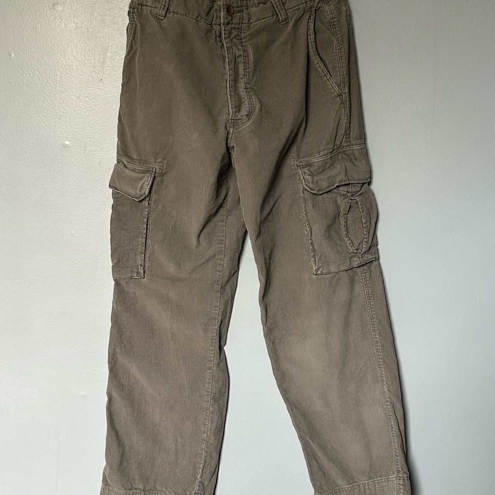Vintage J. Crew Baggy Cargo Corduroy Pants